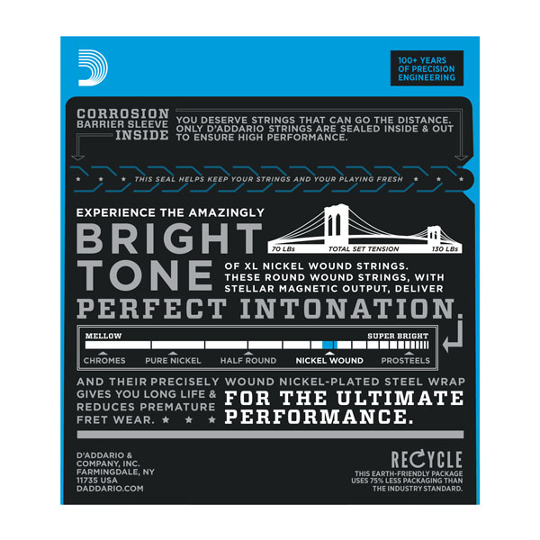 D'ADDARIO EXL130 -   ,, Extra Super Light, , 8-38