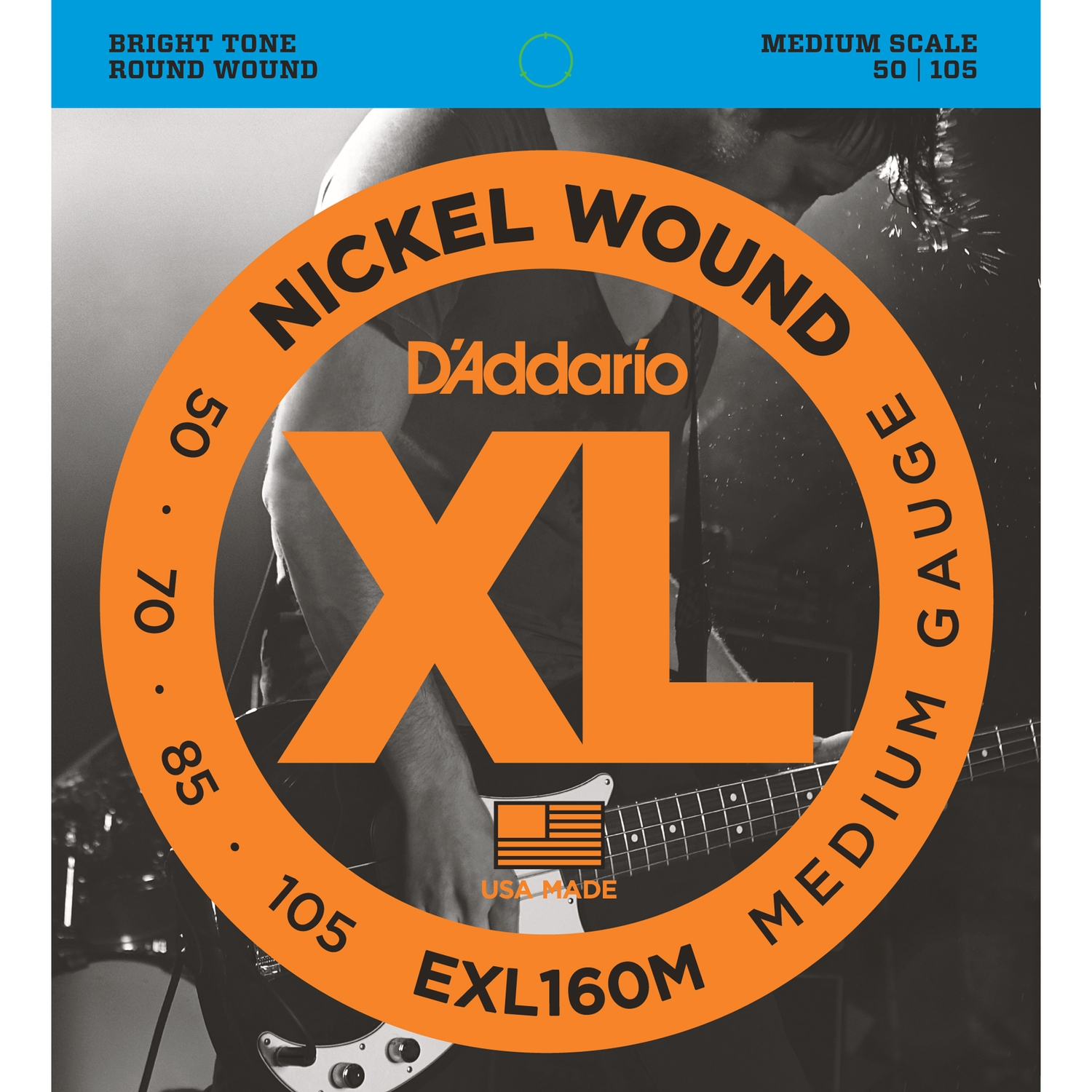 D'ADDARIO EXL160M -   -, medium, 050-105