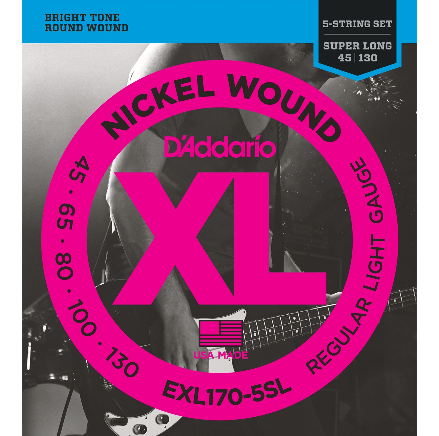 D'ADDARIO EXL170-5SL -   -, 5 , Super long, 045-130