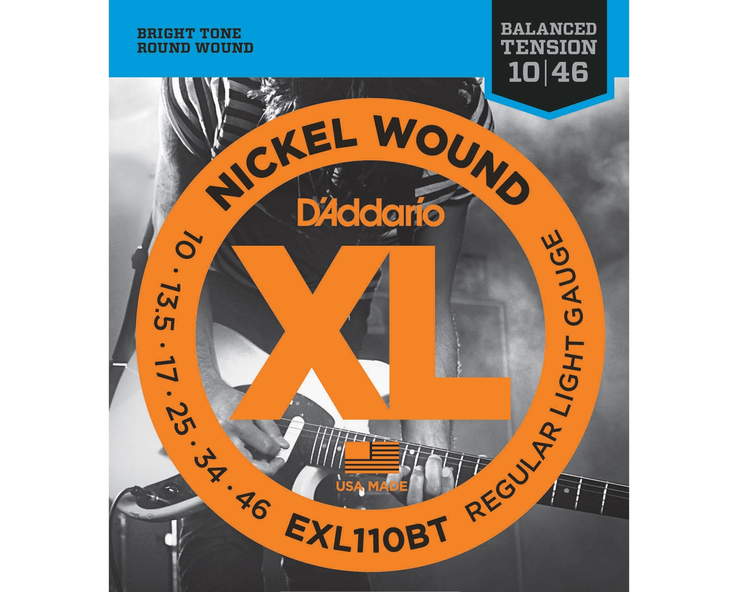 D'ADDARIO EXL110BT -   , Regular Light, ,10-46, Balanced Tension