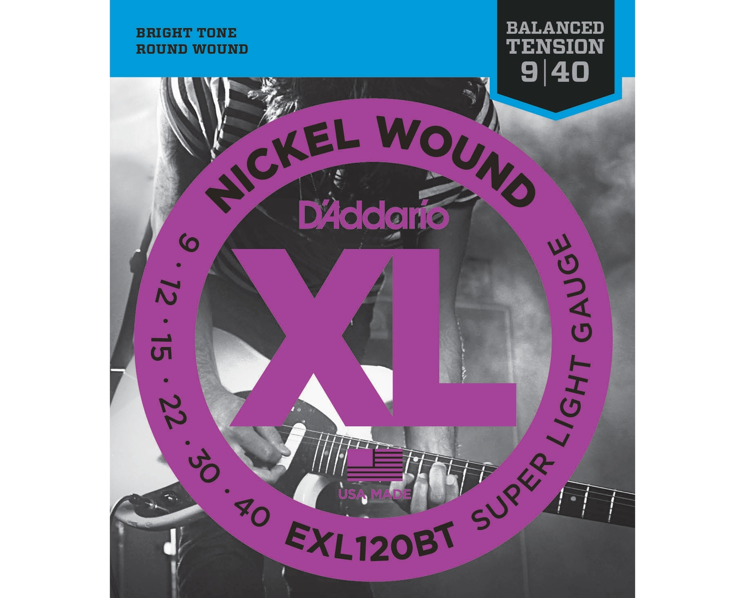 D'ADDARIO EXL120BT -    , Super Light, 9-40, 