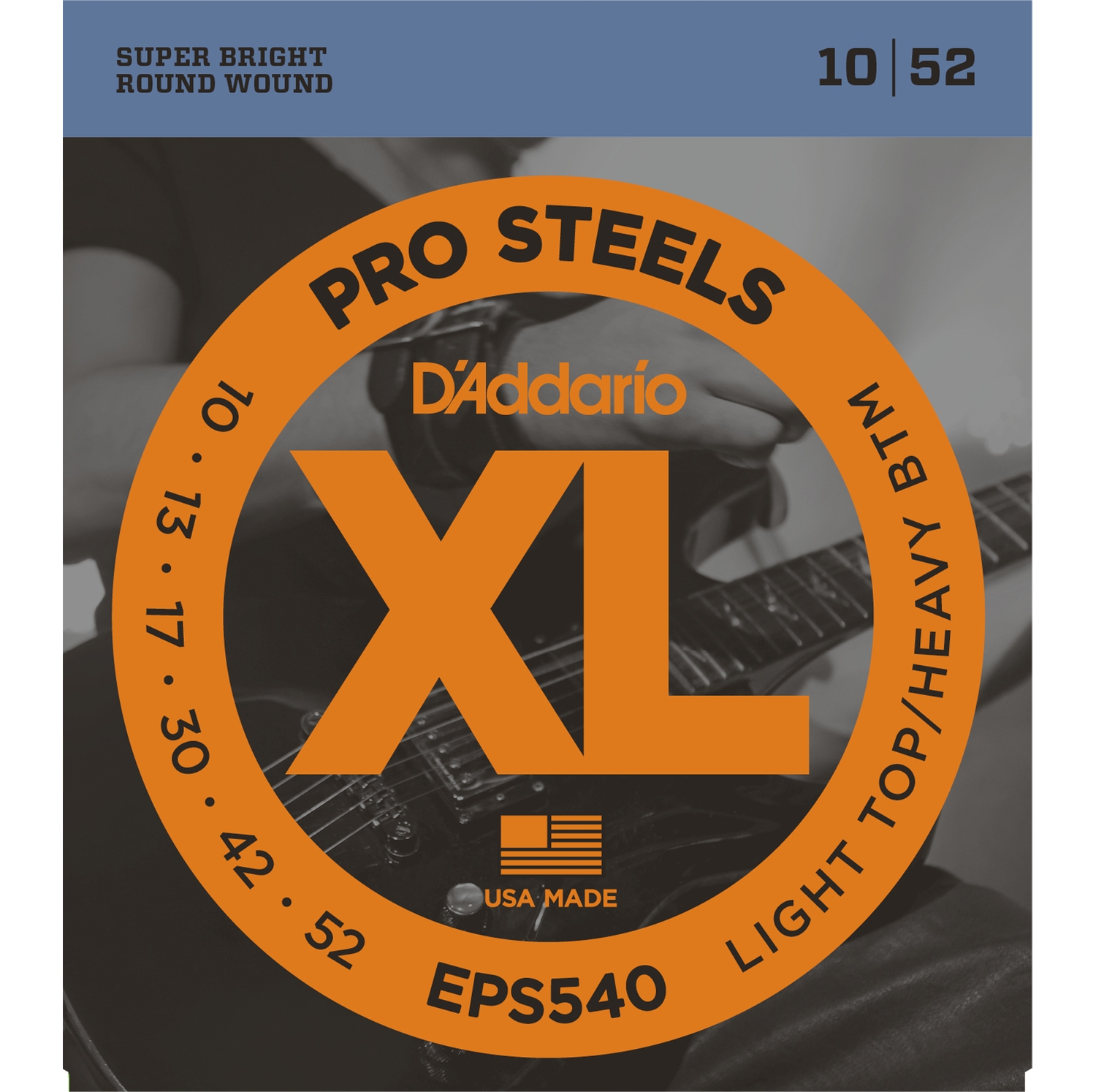 D'ADDARIO EPS540 -   , ProSteels, Light Top/Heavy Bottom, 10-52