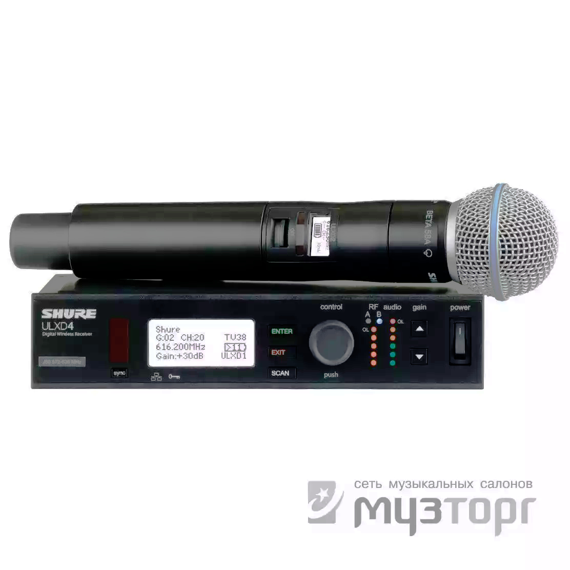 Радиосистемы - разные SHURE ULXD24E/B58 P51 710 - 782 MHz