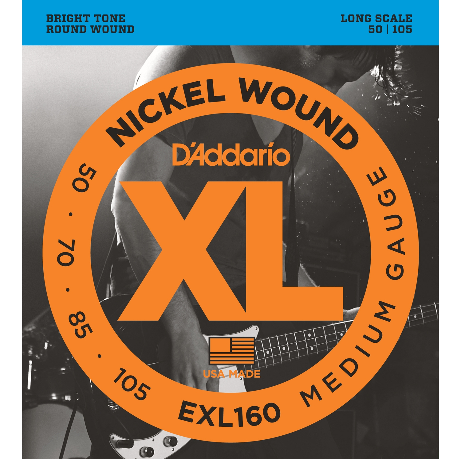 D'ADDARIO EXL160 -   -, regular long, 050-105.