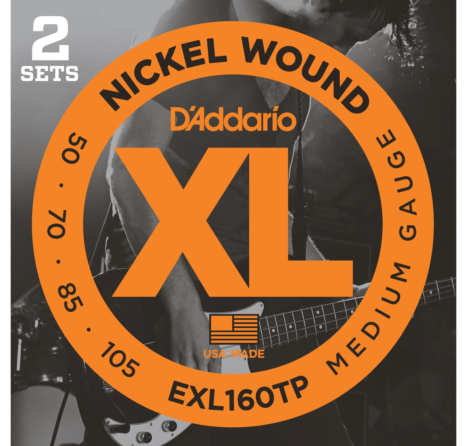 D'ADDARIO EXL160TP -   -, Red Long, 050-105, 2 