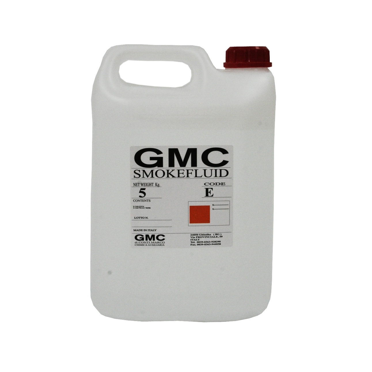 GMC SmokeFluid/E - жидкость для дыма 5 л, среднего рассеивания, Италия
