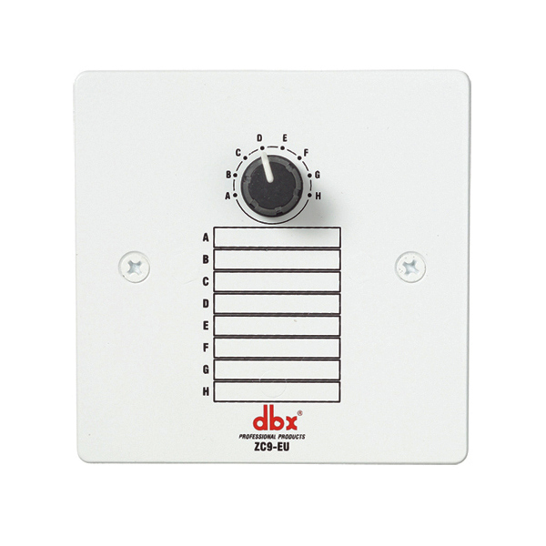 dbx ZC9 - настенный контроллер. 8-позиционный селектор источника сигнала (для ZonePro 1260/1261)