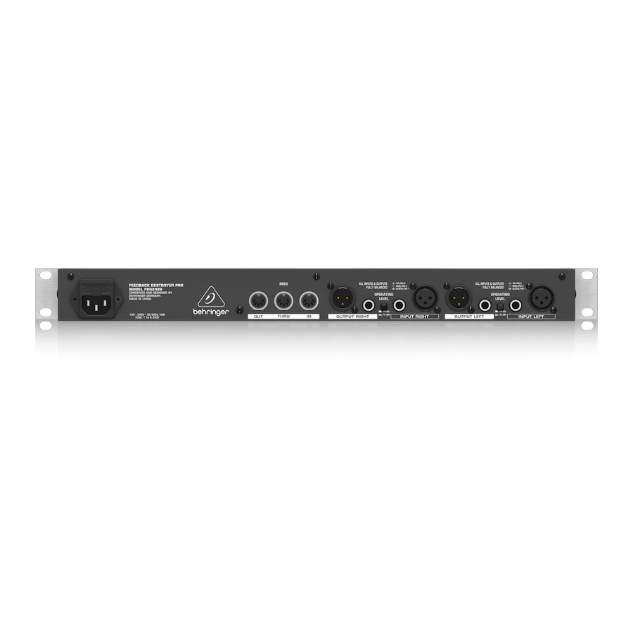 BEHRINGER FBQ2496 -   ,96 , 20   