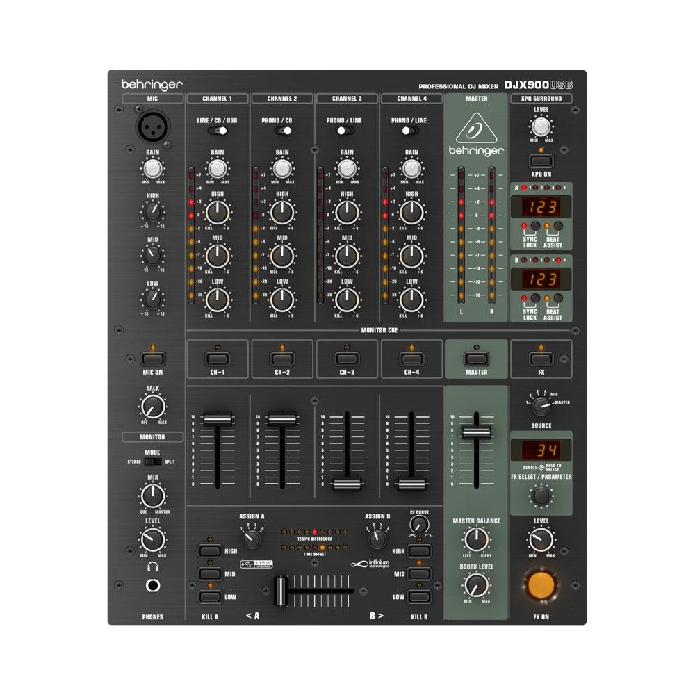 BEHRINGER DJX900USB -  DJ, 5-, VCA ,  ,USB/ 