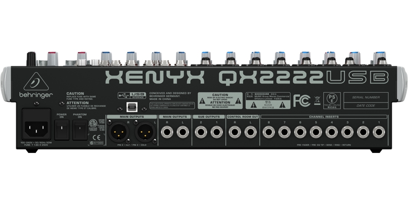 Микшер аналоговый BEHRINGER QX2222USB Микшер аналоговый BEHRINGER QX2222USB