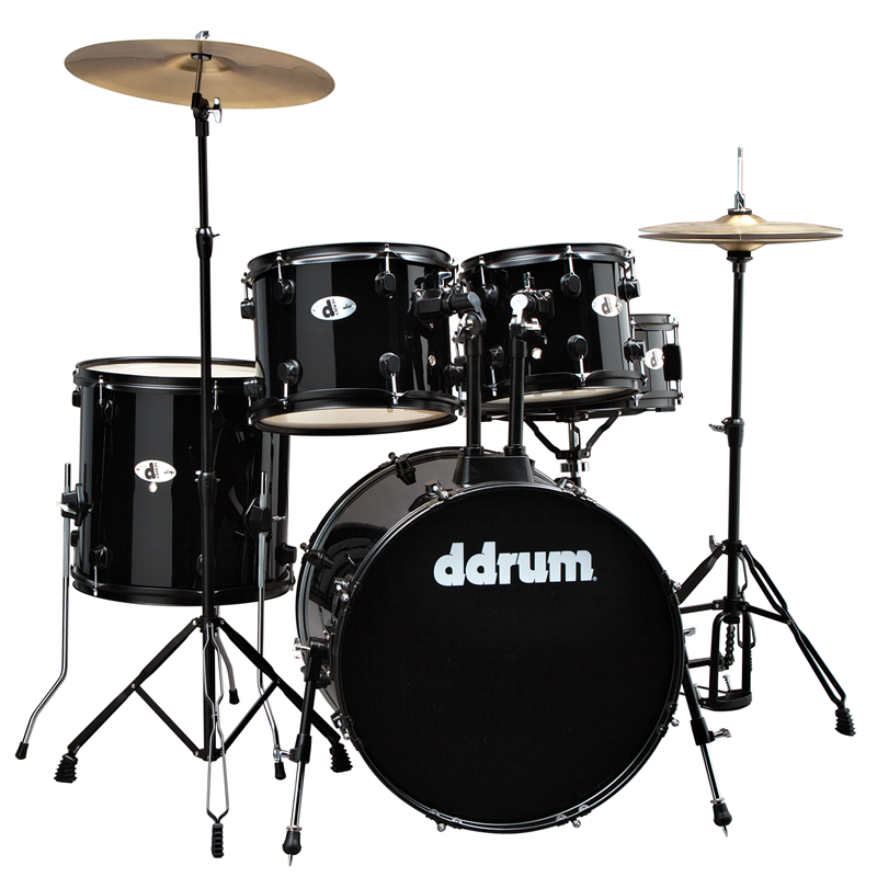 DDRUM D120B MB - удар. установка (2 кор): 5 бараб., 2 тарелки, стойки, педаль, палочки, цвет-черный