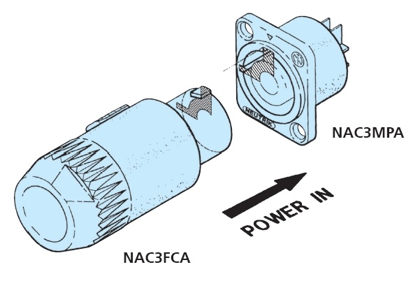 NEUTRIK NAC3MPA-1 -   PowerCon,  (), 20A/250