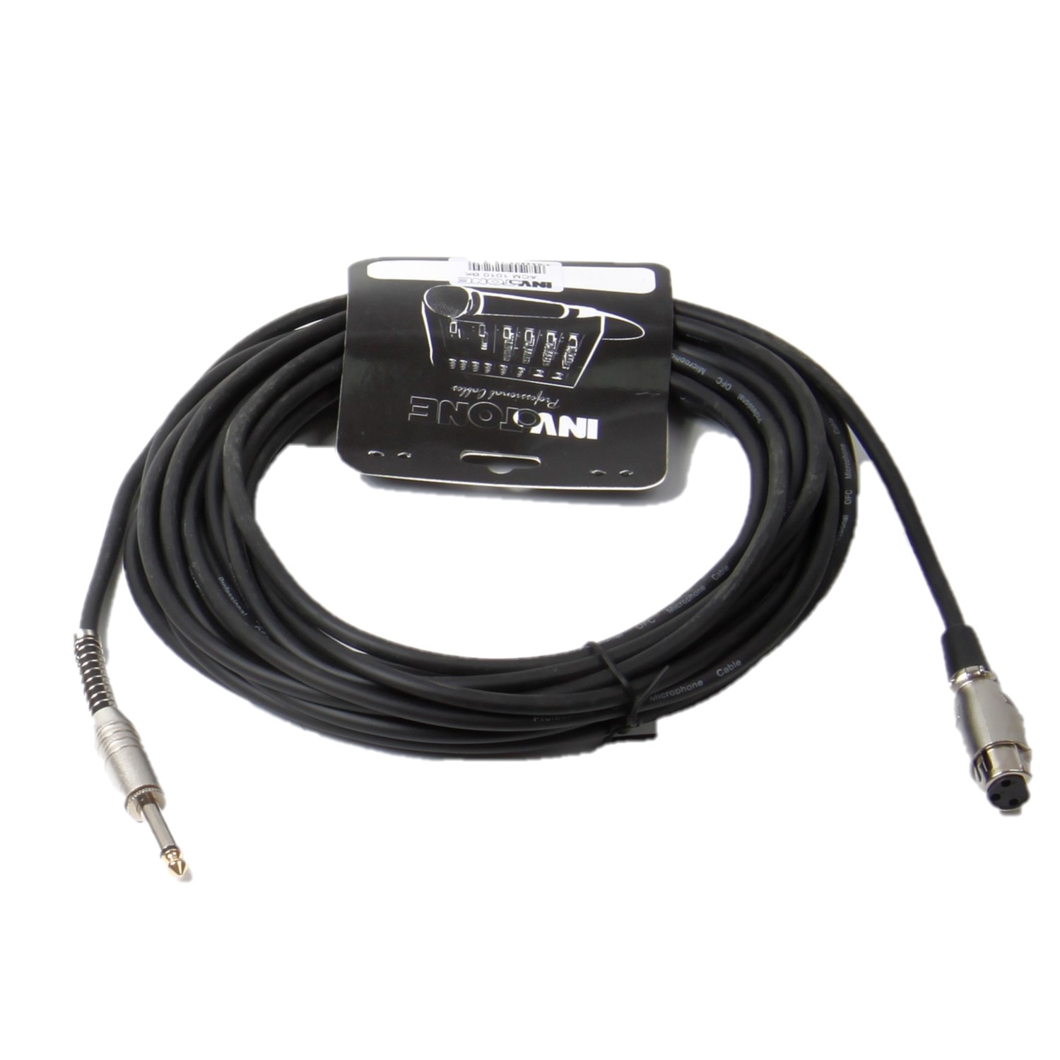 INVOTONE ACM1010/BK - микрофонный кабель , 6,3 джек моно <-> XLR (мама), длина 10 м (черный)
