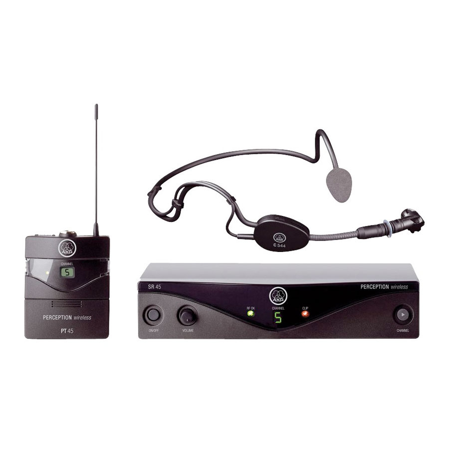 AKG Perception Wireless 45 Sports Set BD U2 - радиосистема головная ,  микрофон C544L, приемник SR45