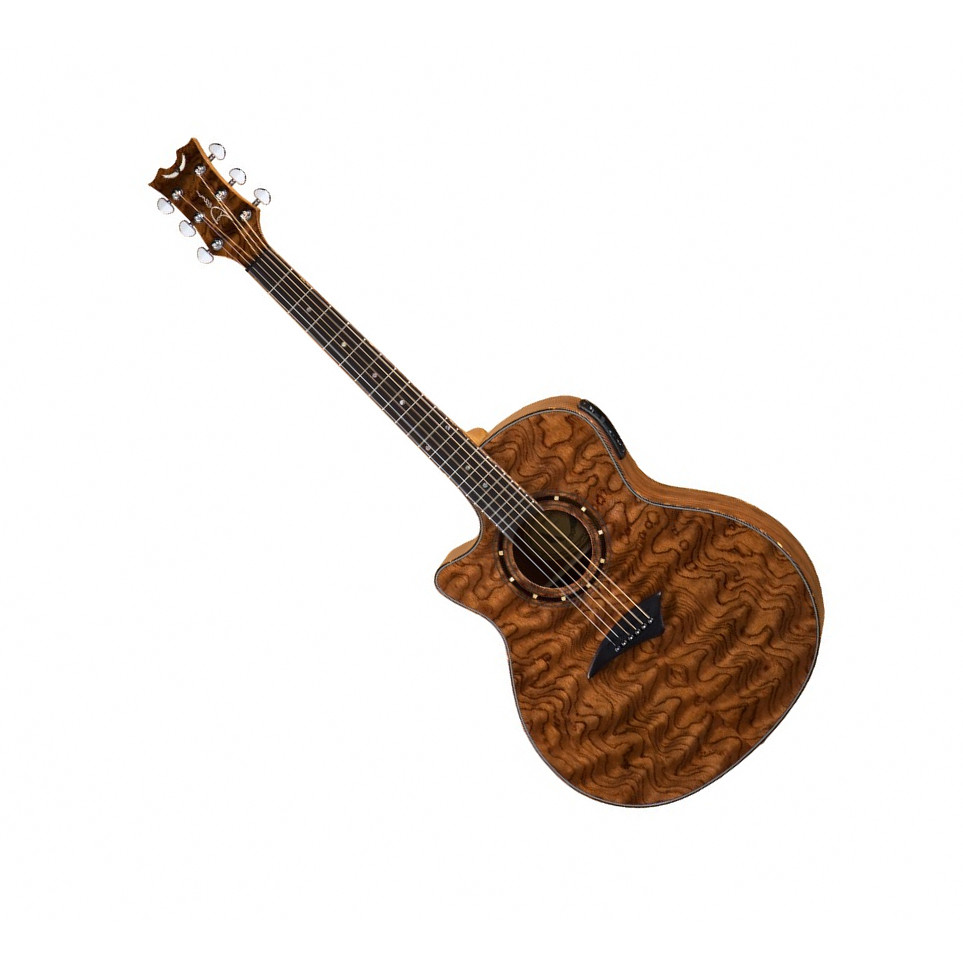 DEAN EXOTICA A/E BUBINGA WOOD - электроакуст. гитара левосторонняя, корпус бубинга, цвет натуральный