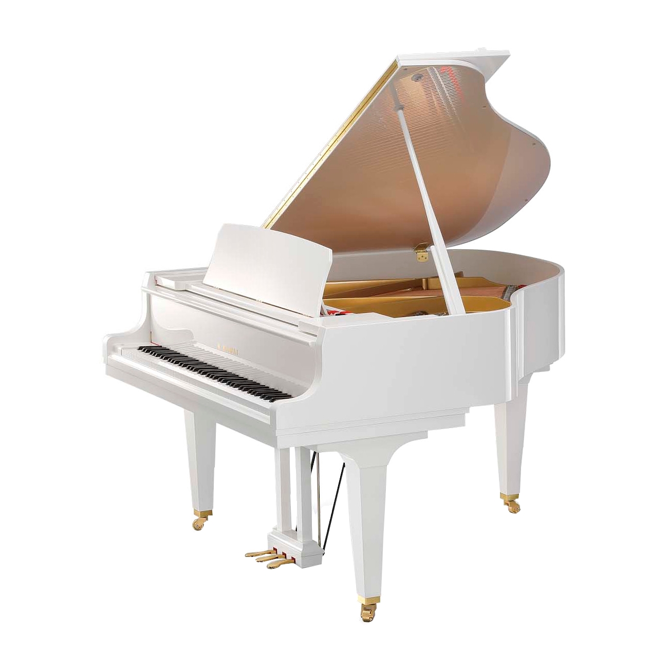 KAWAI GL-30 WH/P - рояль, 166х150х102, 312 кг., белый полиров., механизм Millennium III.