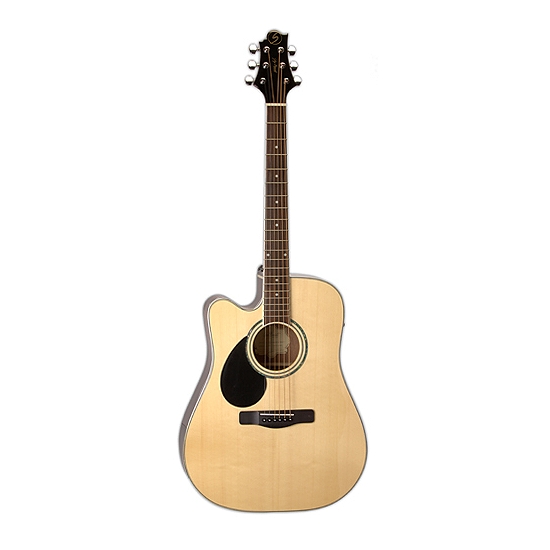 GREG BENNETT GD100SCE/LH/N - электроакустическая гитара с вырезом, левосторонняя, цвет натуральный