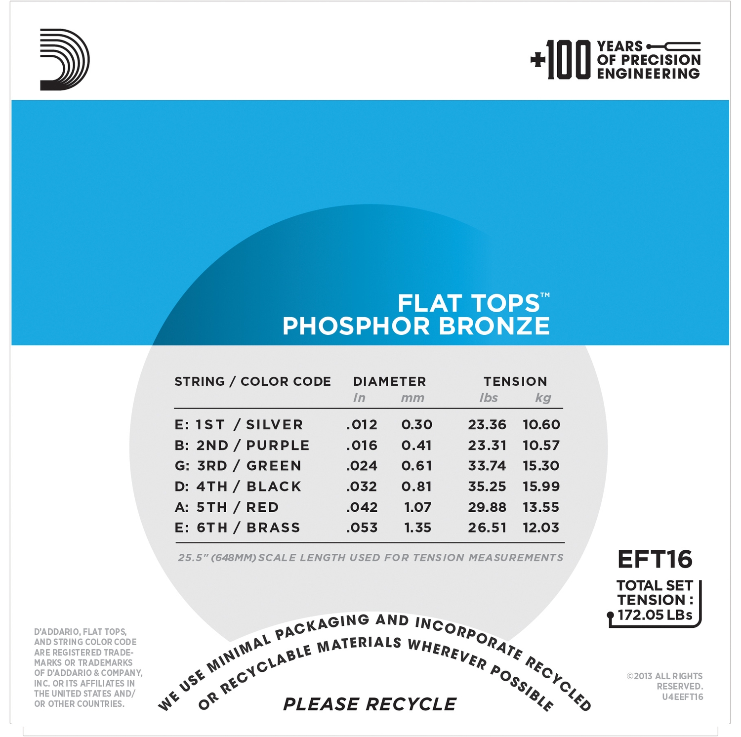 D'ADDARIO EFT16 -    , /, , Regular Light 12-53*