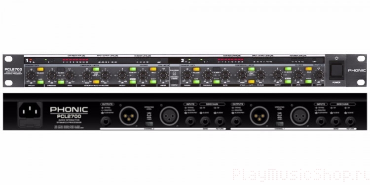 Компрессор, лимитер, гейт Phonic PCL 2700 Компрессор, лимитер, гейт Phonic PCL 2700